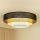 Brilagi - Plafón ASPEN LUNETA LED/12W/230V diá. 60 cm 3000K/4000K/6400K negro/beige/color crema