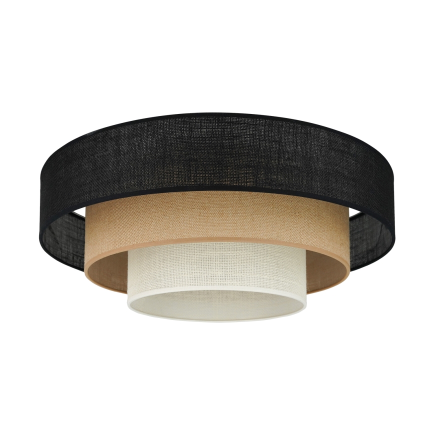 Brilagi - Plafón ASPEN LUNETA LED/12W/230V diá. 60 cm 3000K/4000K/6400K negro/beige/color crema