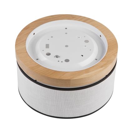 Brilagi - Plafón BELLADONNA 1xE27/15W/230V diá. 30 cm blanco/roble