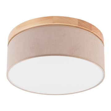 Brilagi - Plafón BELLADONNA 2xE27/15W/230V d. 40 cm beige/pino