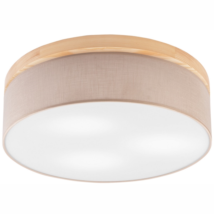 Brilagi - Plafón BELLADONNA 3xE27/15W/230V d. 50 cm beige/pino