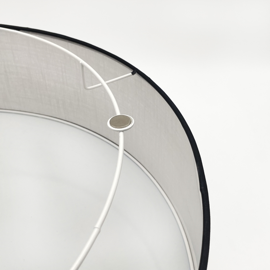 Brilagi - Plafón BELLADONNA 3xE27/15W/230V diá. 50 cm blanco/roble