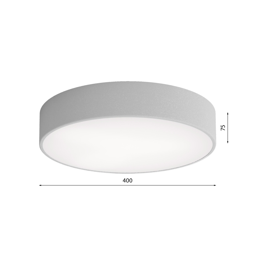 Brilagi - Plafón CLARE 3xE27/24W/230V diá. 40 cm gris