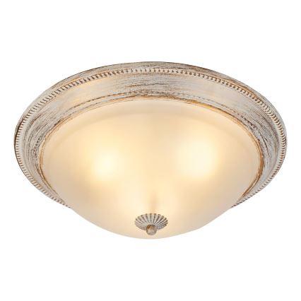 Brilagi - Plafón CLASSIC 3xE27/60W/230V color crema/pátina