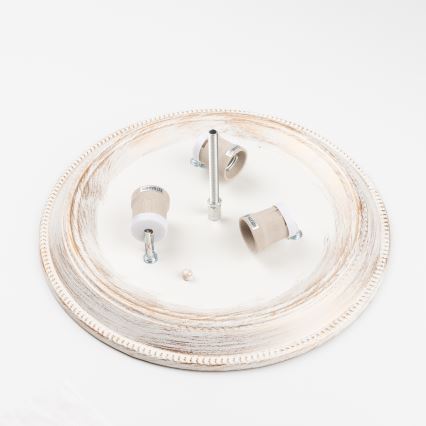 Brilagi - Plafón CLASSIC 3xE27/60W/230V color crema/pátina