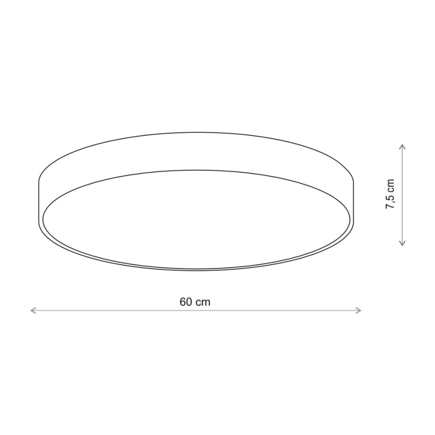 Brilagi - Plafón con sensor CLARE 5xE27/24W/230V diá. 60 cm beige