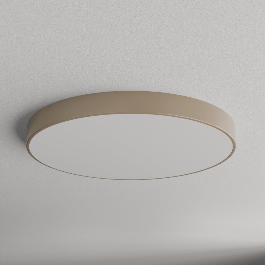 Brilagi - Plafón con sensor CLARE 6xE27/24W/230V diá. 80 cm beige