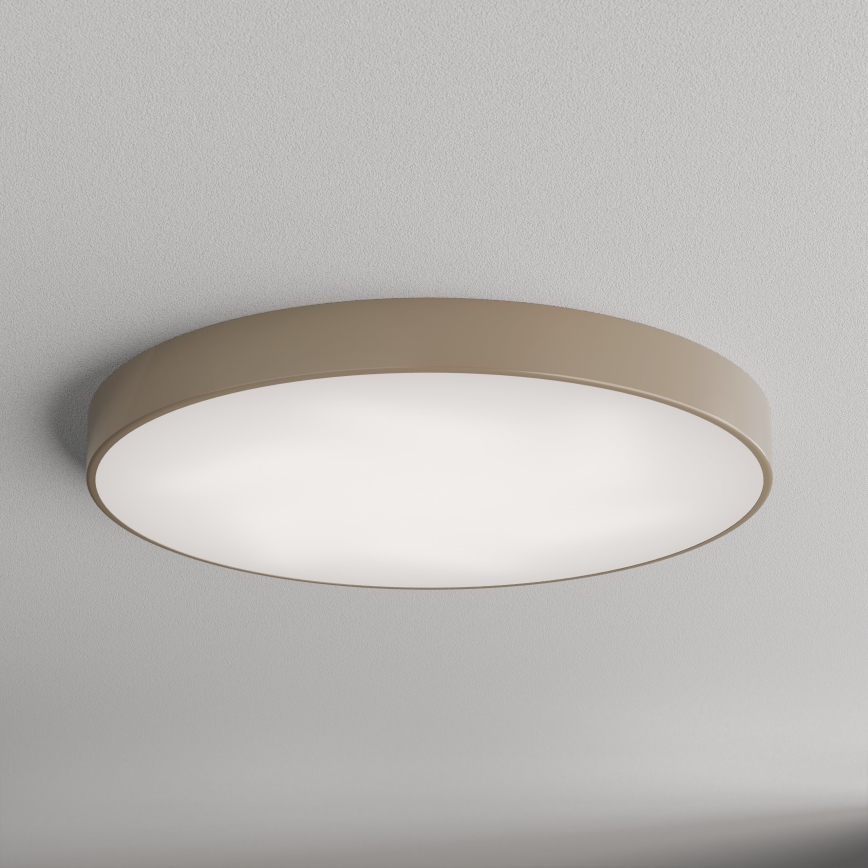 Brilagi - Plafón con sensor CLARE 6xE27/24W/230V diá. 80 cm beige