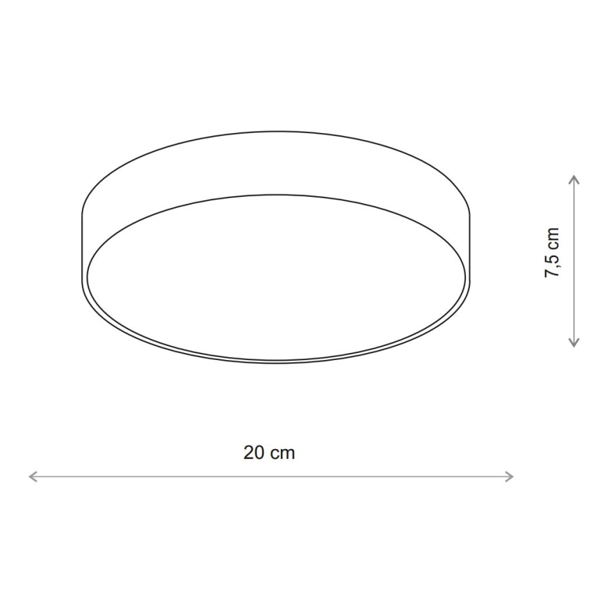 Brilagi - Plafón de baño CLARE 1xE27/24W/230V diá. 20 cm IP54 beige