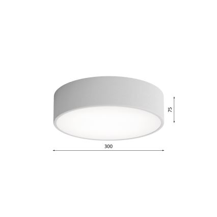 Brilagi - Plafón de baño CLARE 2xE27/24W/230V diá. 30 cm IP54 gris