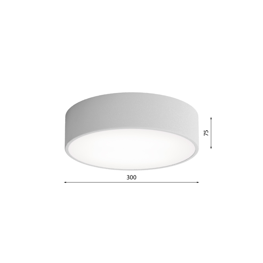 Brilagi - Plafón de baño CLARE 2xE27/24W/230V diá. 30 cm IP54 gris