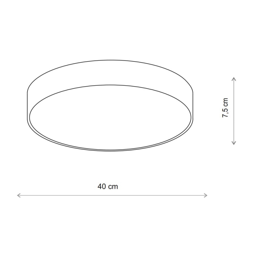 Brilagi - Plafón de baño CLARE 3xE27/24W/230V diá. 40 cm IP54 beige
