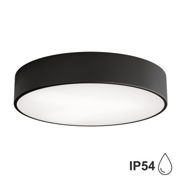 Brilagi - Plafón de baño CLARE 3xE27/24W/230V diá. 40 cm negro IP54