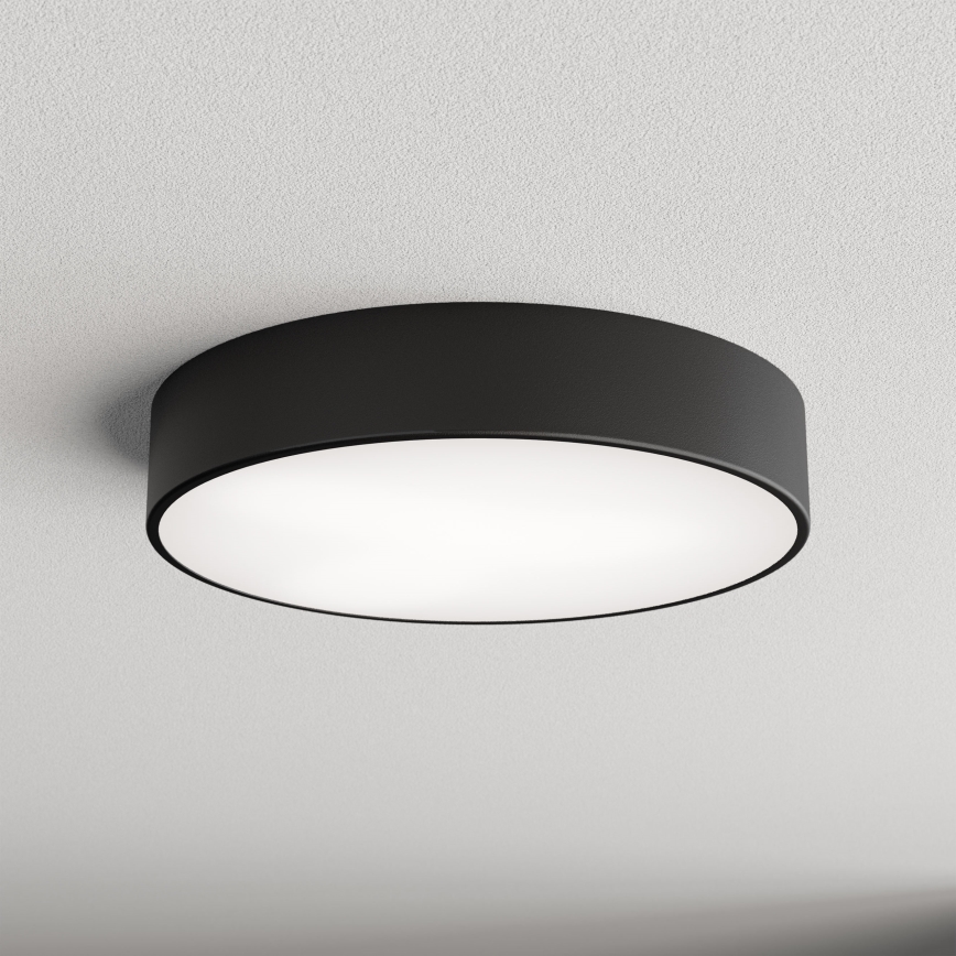 Brilagi - Plafón de baño CLARE 3xE27/24W/230V diá. 40 cm negro IP54