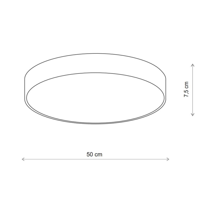Brilagi - Plafón de baño CLARE 4xE27/24W/230V diá. 50 cm IP54 beige