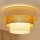 Brilagi - Plafón DENVER LUNETA 1xE27/15W/230V diá. 45 beige/marrón/color crema