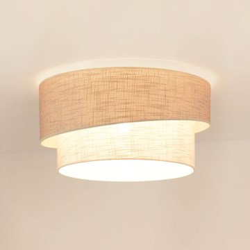 Brilagi - Plafón DOVER SHINE 1xE27/15W/230V diá. 50 cm gris/color crema