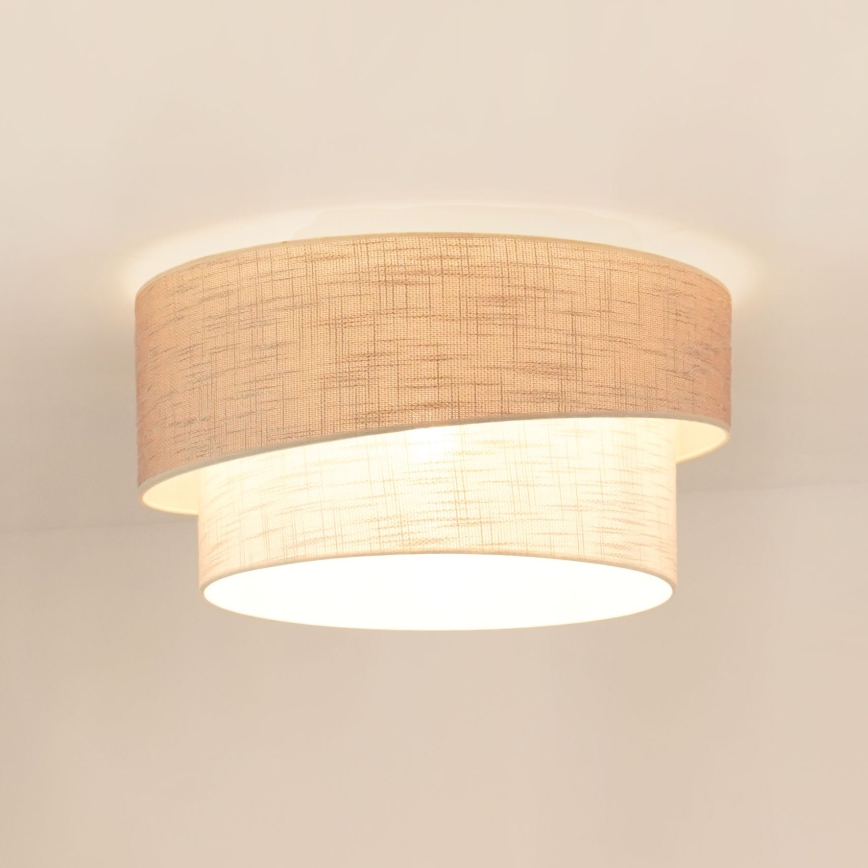 Brilagi - Plafón DOVER SHINE 1xE27/15W/230V diá. 50 cm gris/color crema