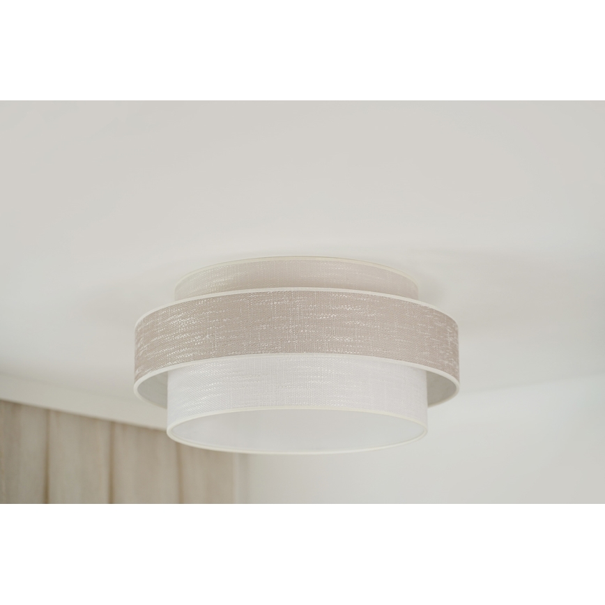 Brilagi - Plafón DOVER SPACE LED/12W/230V diá. 50 cm 3000K/4000K/6400K gris/color crema