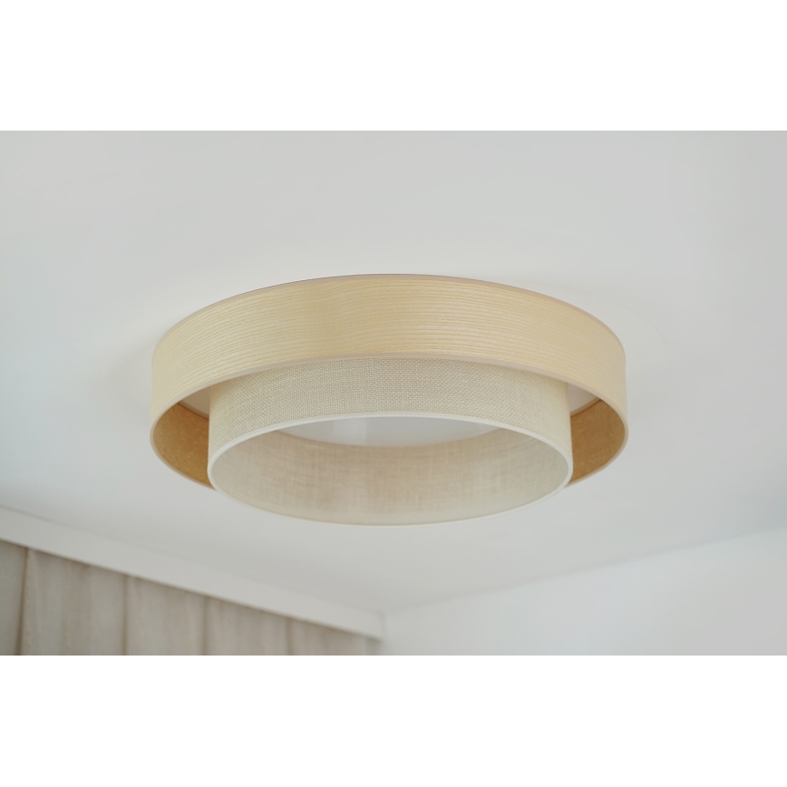 Brilagi - Plafón LED ARIZONA BOHO LED/26W/230V diá. 60 cm beige