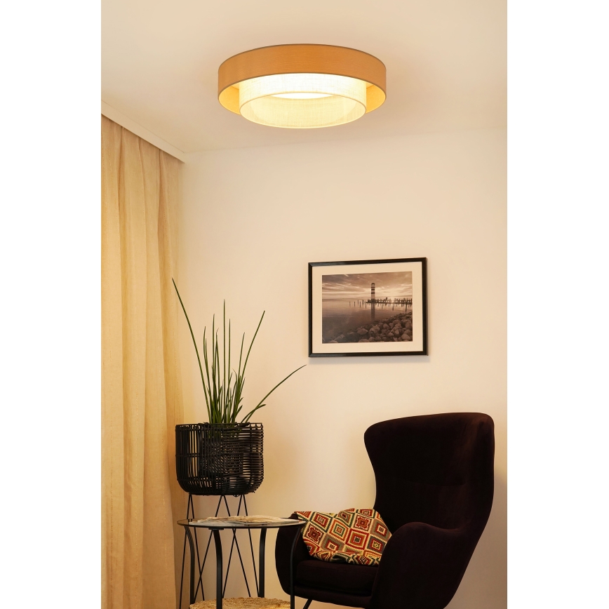 Brilagi - Plafón LED ARIZONA BOHO LED/26W/230V diá. 60 cm beige