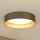 Brilagi - Plafón LED BOSTON ROLLER LED/24W/230V diá. 45 cm paja marrón/dorado