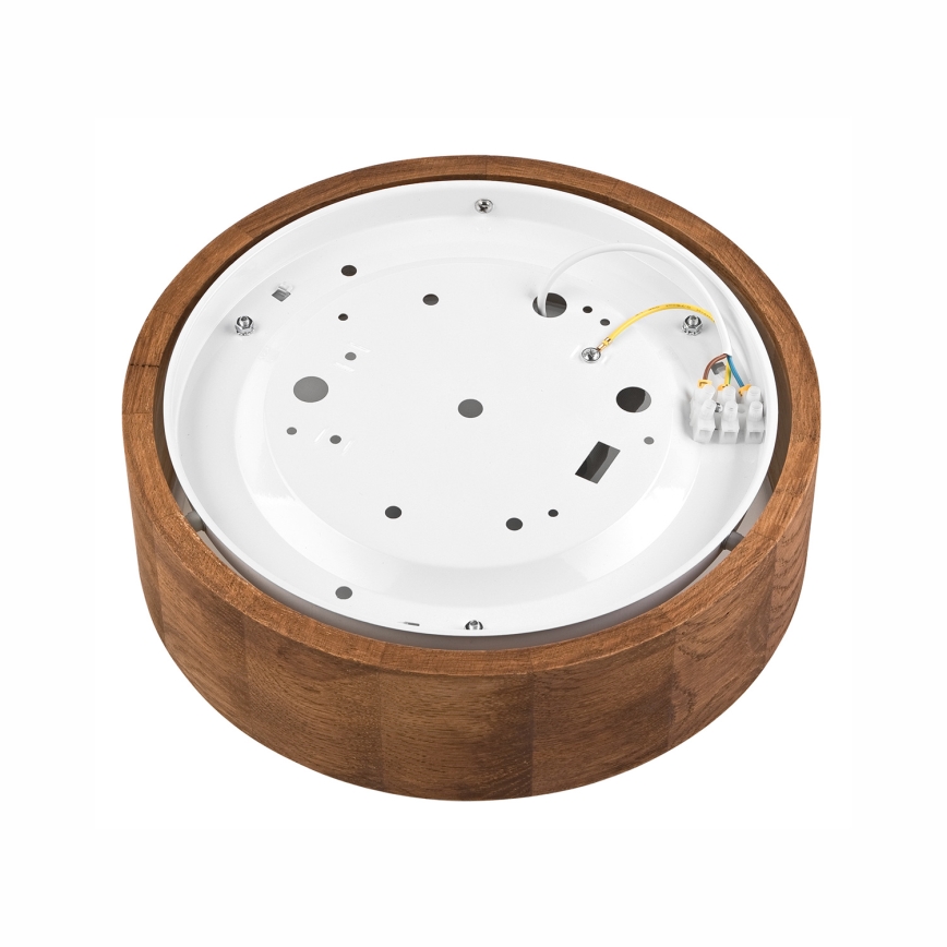 Brilagi - Plafón LED CARVALHO 1xE27/60W/230V roble cereza diá. 27 cm
