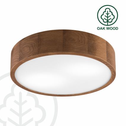 Brilagi - Plafón LED CARVALHO 2xE27/60W/230V roble cereza diá. 37 cm