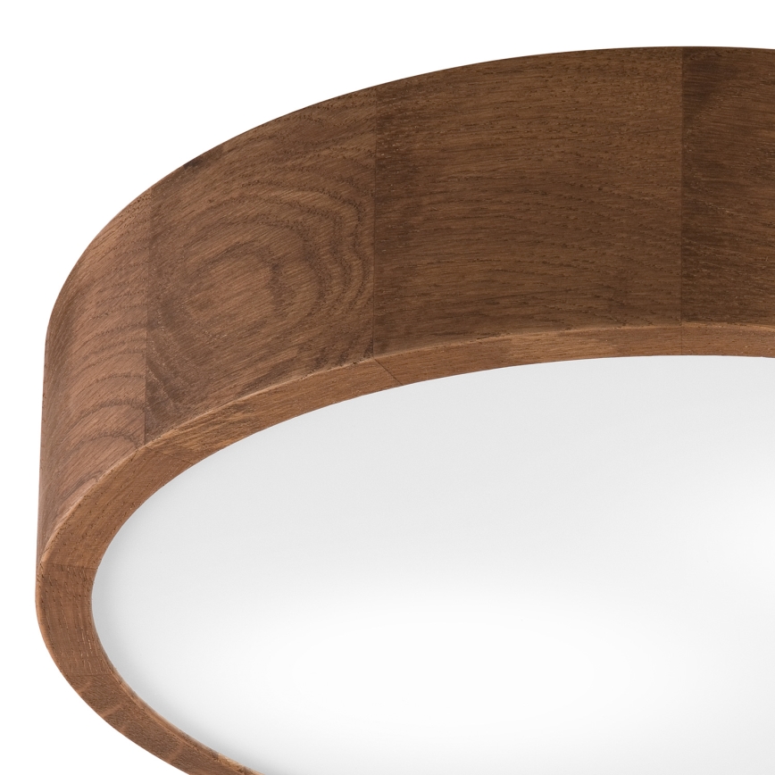 Brilagi - Plafón LED CARVALHO 2xE27/60W/230V roble cereza diá. 37 cm