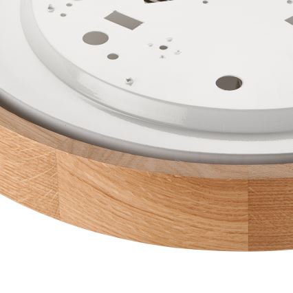 Brilagi - Plafón LED CARVALHO 2xE27/60W/230V roble diá. 37,5 cm