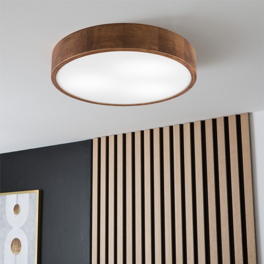 Brilagi - Plafón LED CARVALHO 3xE27/60W/230V roble cereza diá. 47 cm