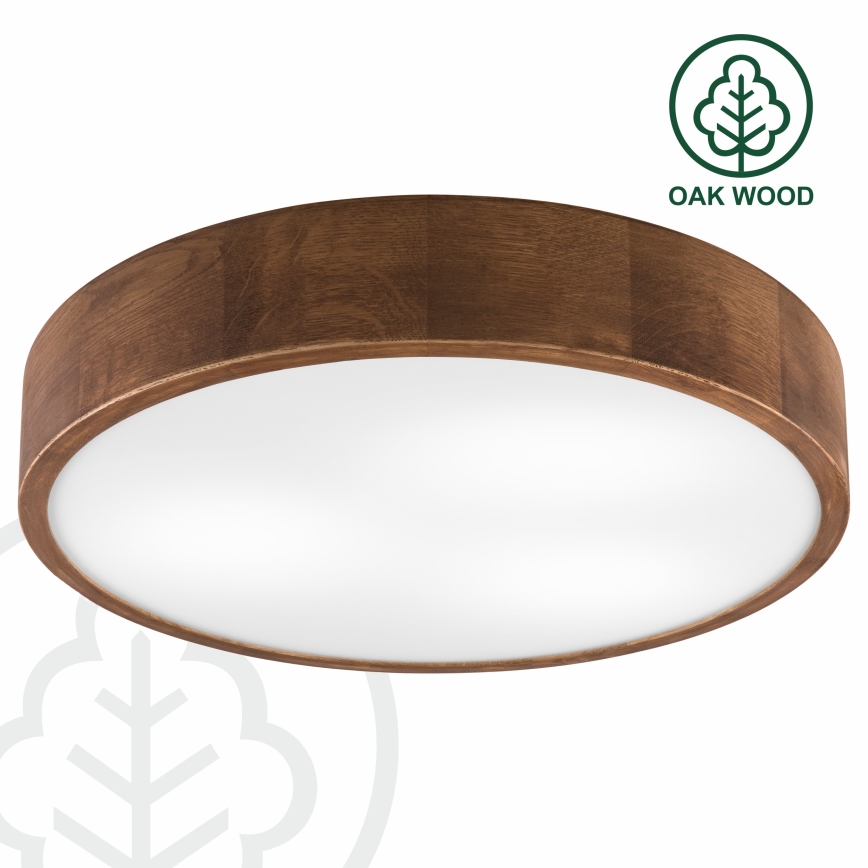 Brilagi - Plafón LED CARVALHO 3xE27/60W/230V roble cereza diá. 47 cm