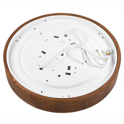 Brilagi - Plafón LED CARVALHO 3xE27/60W/230V roble cereza diá. 47 cm