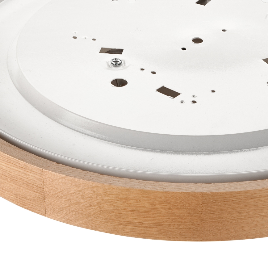 Brilagi - Plafón LED CARVALHO 3xE27/60W/230V roble diá. 47,5 cm