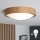 Brilagi - Plafón LED CARVALHO SLIM 1xE27/60W/230V roble diá. 27 cm