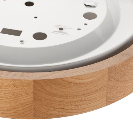 Brilagi - Plafón LED CARVALHO SLIM 1xE27/60W/230V roble diá. 27 cm