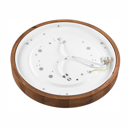 Brilagi - Plafón LED CARVALHO SLIM 2xE27/60W/230V roble cereza diá. 37 cm