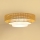 Brilagi - Plafón LED CEDAR LUNETA LED/26W/230V beige/marrón/color crema