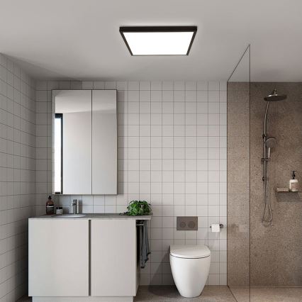 Brilagi - Plafón LED de baño FRAME LED/40W/230V 60x60 cm IP44 negro