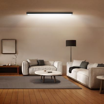 Brilagi - Plafón LED de baño FRAME LED/50W/230V 120x30 cm IP44 negro