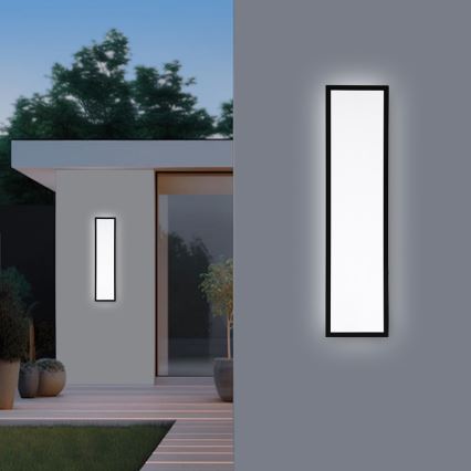 Brilagi - Plafón LED de baño FRAME LED/50W/230V 120x30 cm IP44 negro