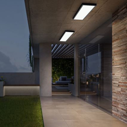 Brilagi - Plafón LED de baño FRAME LED/50W/230V 120x30 cm IP44 negro