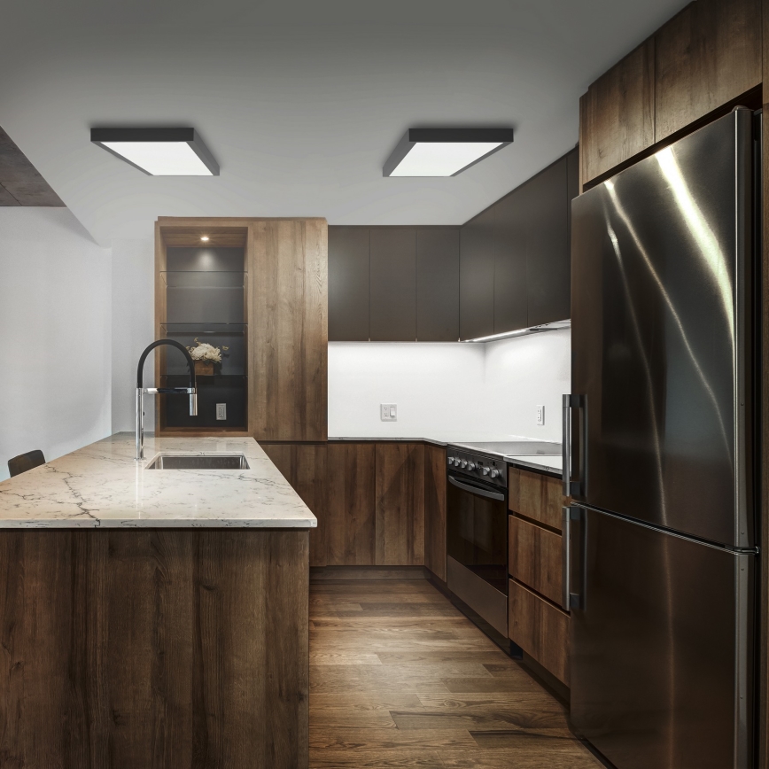Brilagi - Plafón LED de baño FRAME LED/50W/230V 120x30 cm IP44 negro