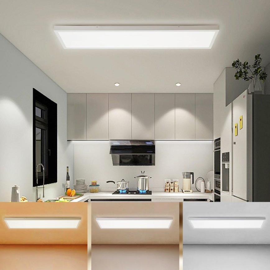 Brilagi - Plafón LED de baño FRAME LED/50W/230V 30x120 cm 3000/4000/6000K IP44 blanco