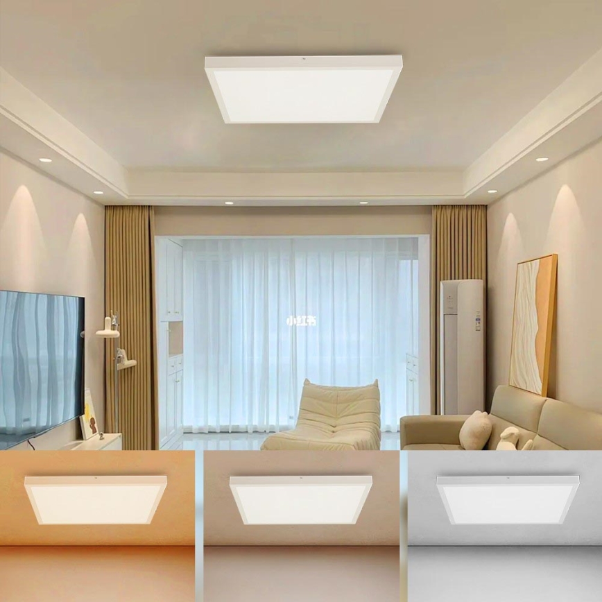 Brilagi - Plafón LED de baño FRAME LED/50W/230V 60x60 cm 3000/4000/6000K IP44 blanco