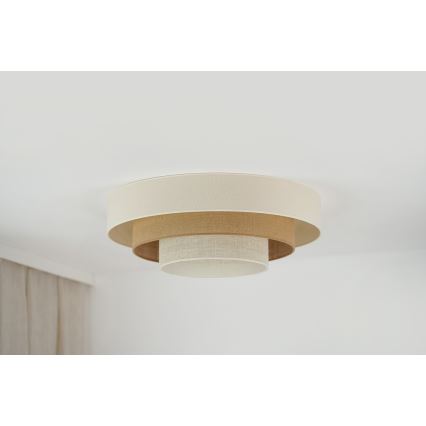 Brilagi - Plafón LED DENVER LUNETA LED/12W/230V diá. 60 cm 3000K/4000K/6400K beige/color crema