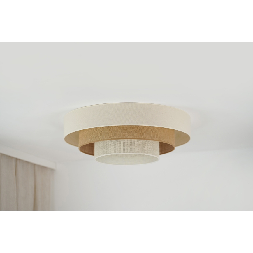Brilagi - Plafón LED DENVER LUNETA LED/12W/230V diá. 60 cm 3000K/4000K/6400K beige/color crema