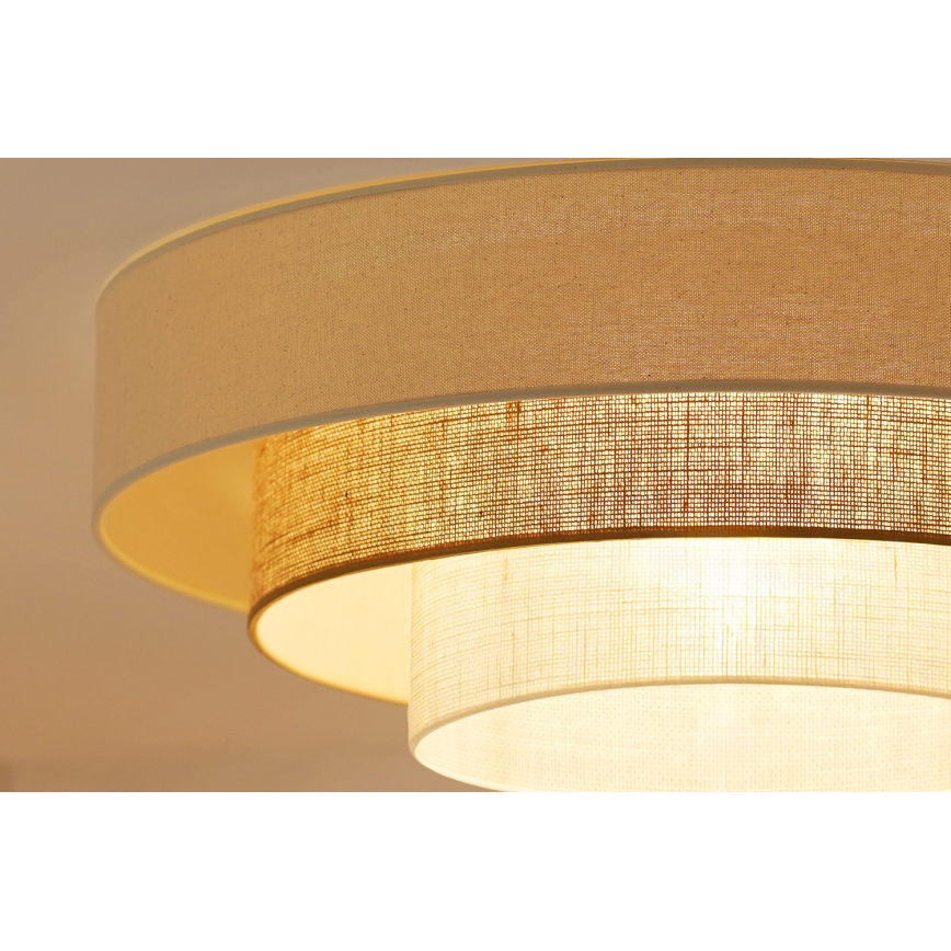 Brilagi - Plafón LED DENVER LUNETA LED/12W/230V diá. 60 cm 3000K/4000K/6400K beige/color crema