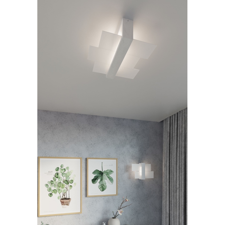 Brilagi -  Plafón LED HERA 2xE27/7,5W/230V blanco