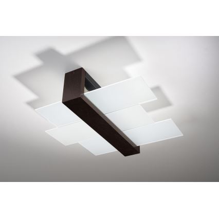 Brilagi -  Plafón LED HERA 2xE27/7,5W/230V wenge